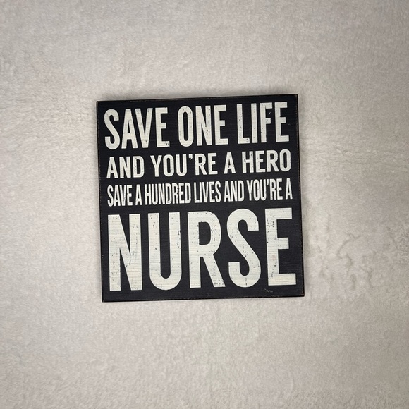 Primitive Nurse Box Sign NEW 8x8” - Picture 2 of 4